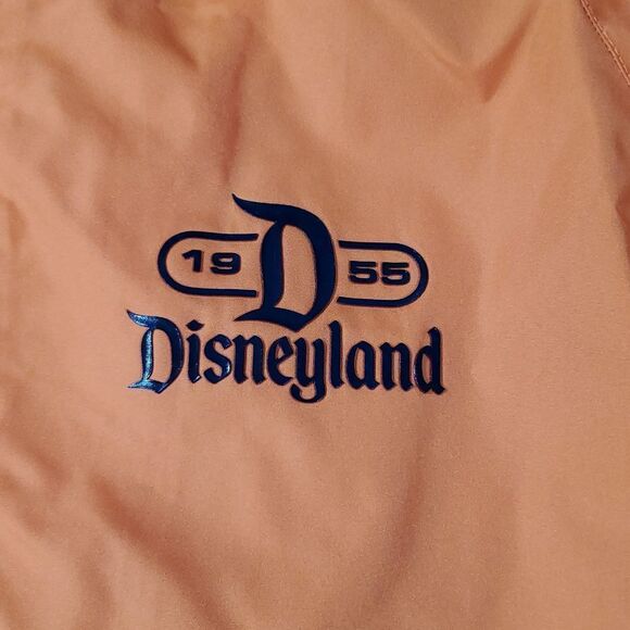 🔹️NWT Disneyland 1955 Orange & Gray Lightweight Hooded Windbreaker Small - Picture 7 of 12